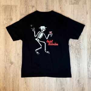 Social Distortion Skeleton Logo Black Band T-Shirt Size Large Punk Rock